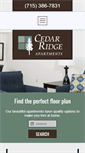 Mobile Screenshot of cedar-ridge-apartments.com